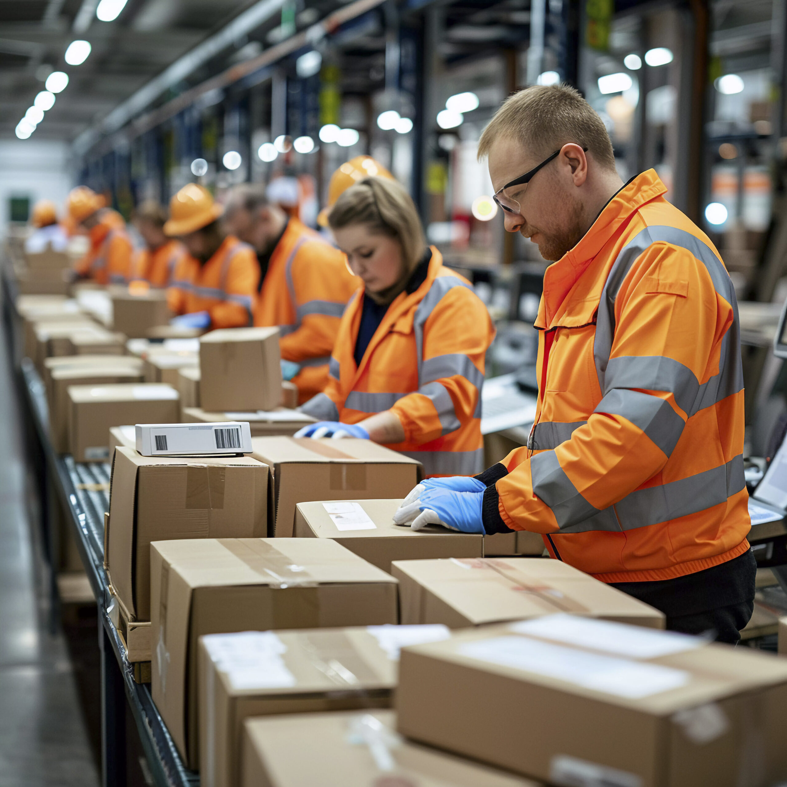 fotorealisticnaa scena s skladskimi logisticeskimi operaciami